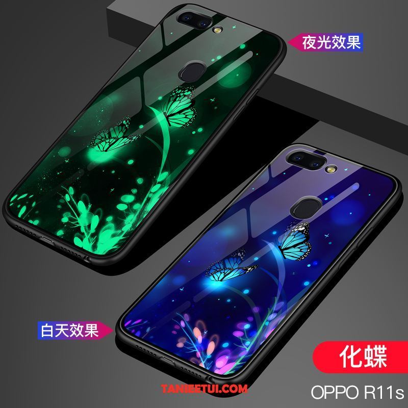 Etui Oppo R11s Gwiazda Świecące Szkło, Obudowa Oppo R11s Czarny All Inclusive Telefon Komórkowy