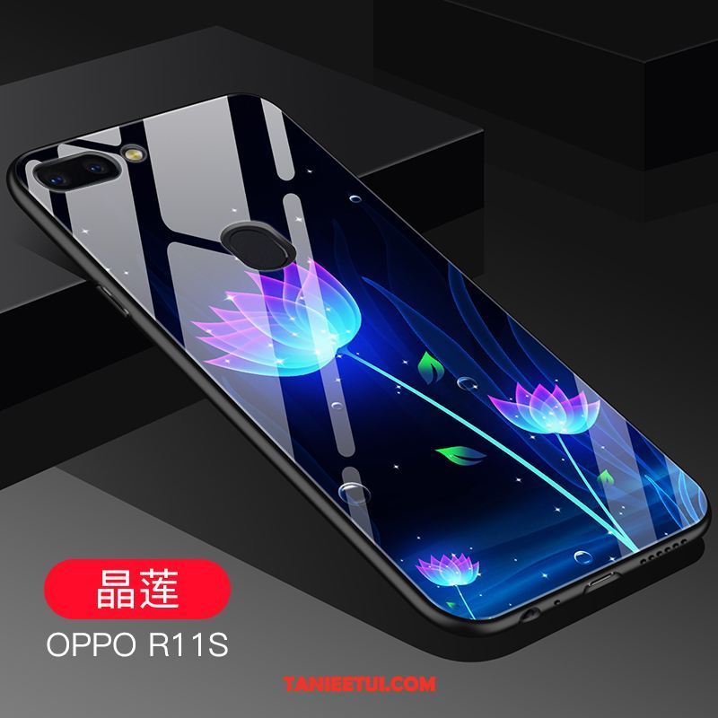 Etui Oppo R11s Niebieski Chłodna Miękki, Obudowa Oppo R11s Tendencja Telefon Komórkowy Szkło