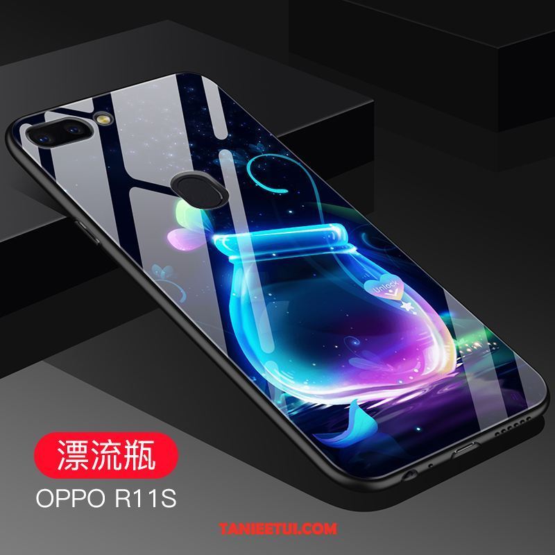 Etui Oppo R11s Niebieski Chłodna Miękki, Obudowa Oppo R11s Tendencja Telefon Komórkowy Szkło