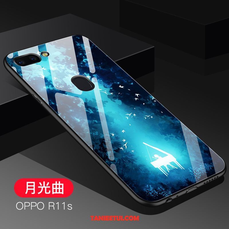 Etui Oppo R11s Niebieski Chłodna Miękki, Obudowa Oppo R11s Tendencja Telefon Komórkowy Szkło