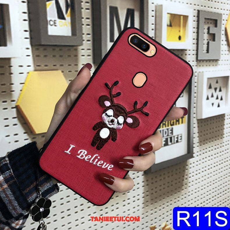 Etui Oppo R11s Ochraniacz Miękki Kreskówka, Obudowa Oppo R11s Czerwony Netto All Inclusive Telefon Komórkowy