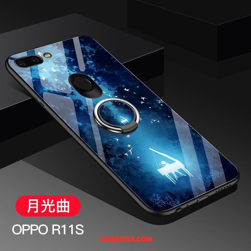 Etui Oppo R11s Ochraniacz Telefon Komórkowy Ciemno Niebieski, Obudowa Oppo R11s Silikonowe Szkło Miękki