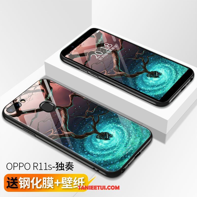 Etui Oppo R11s Osobowość Czerwony Netto Nubuku, Futerał Oppo R11s Cienkie Modna Marka Biały