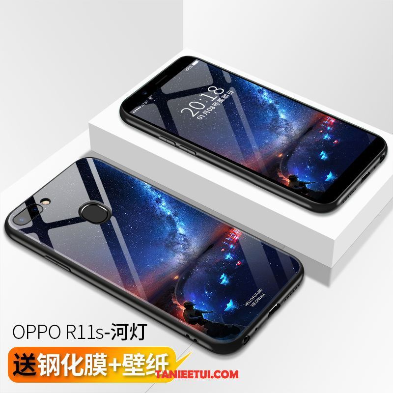 Etui Oppo R11s Osobowość Czerwony Netto Nubuku, Futerał Oppo R11s Cienkie Modna Marka Biały