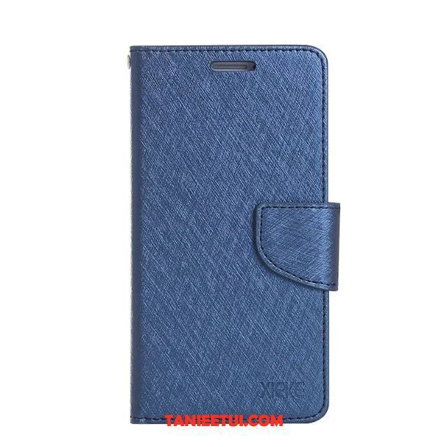 Etui Oppo R11s Skórzany Futerał Biznes Miesiąc, Pokrowce Oppo R11s All Inclusive Karta Ciemno Niebieski