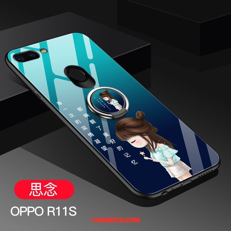 Etui Oppo R11s Szkło Nubuku Tendencja, Obudowa Oppo R11s Telefon Komórkowy All Inclusive Purpurowy