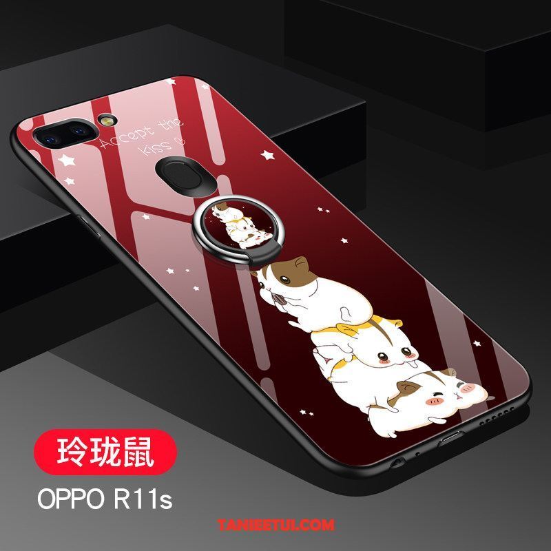 Etui Oppo R11s Szkło Nubuku Tendencja, Obudowa Oppo R11s Telefon Komórkowy All Inclusive Purpurowy