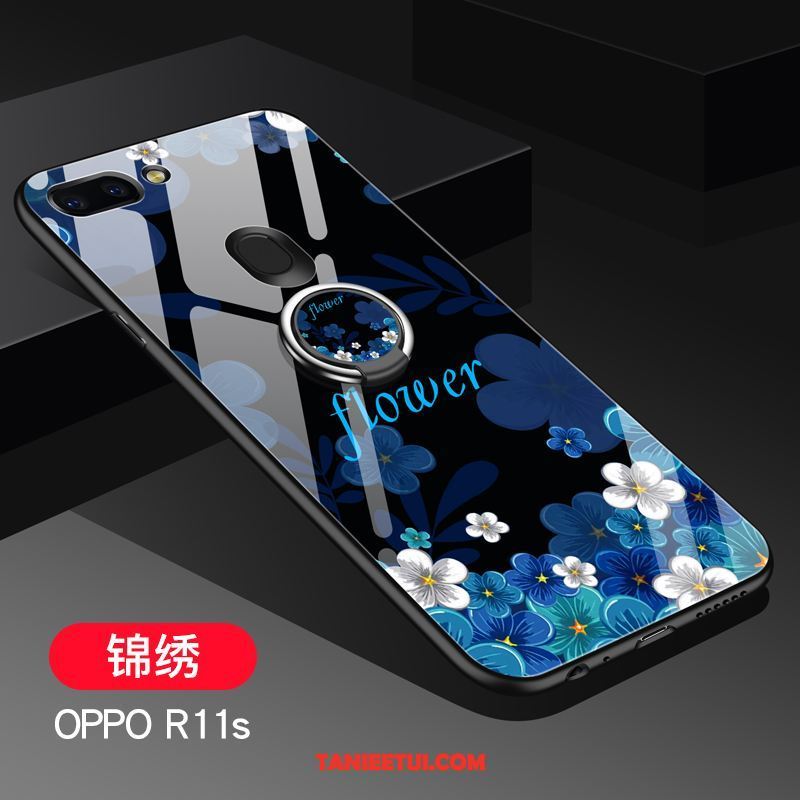 Etui Oppo R11s Szkło Nubuku Tendencja, Obudowa Oppo R11s Telefon Komórkowy All Inclusive Purpurowy