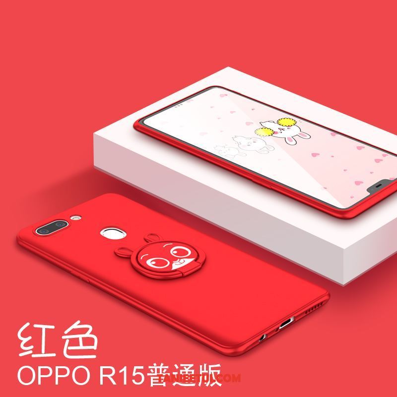 Etui Oppo R15 All Inclusive Nubuku Telefon Komórkowy, Futerał Oppo R15 Modna Marka Różowe Ochraniacz