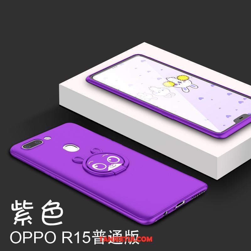 Etui Oppo R15 All Inclusive Nubuku Telefon Komórkowy, Futerał Oppo R15 Modna Marka Różowe Ochraniacz