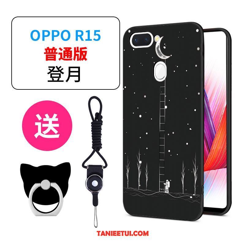 Etui Oppo R15 Anti-fall Ochraniacz Kreatywne, Futerał Oppo R15 Miękki Tendencja Czarny