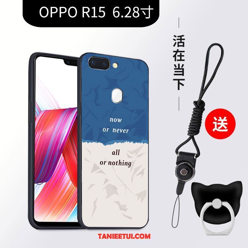 Etui Oppo R15 Anti-fall Ochraniacz Kreatywne, Futerał Oppo R15 Miękki Tendencja Czarny