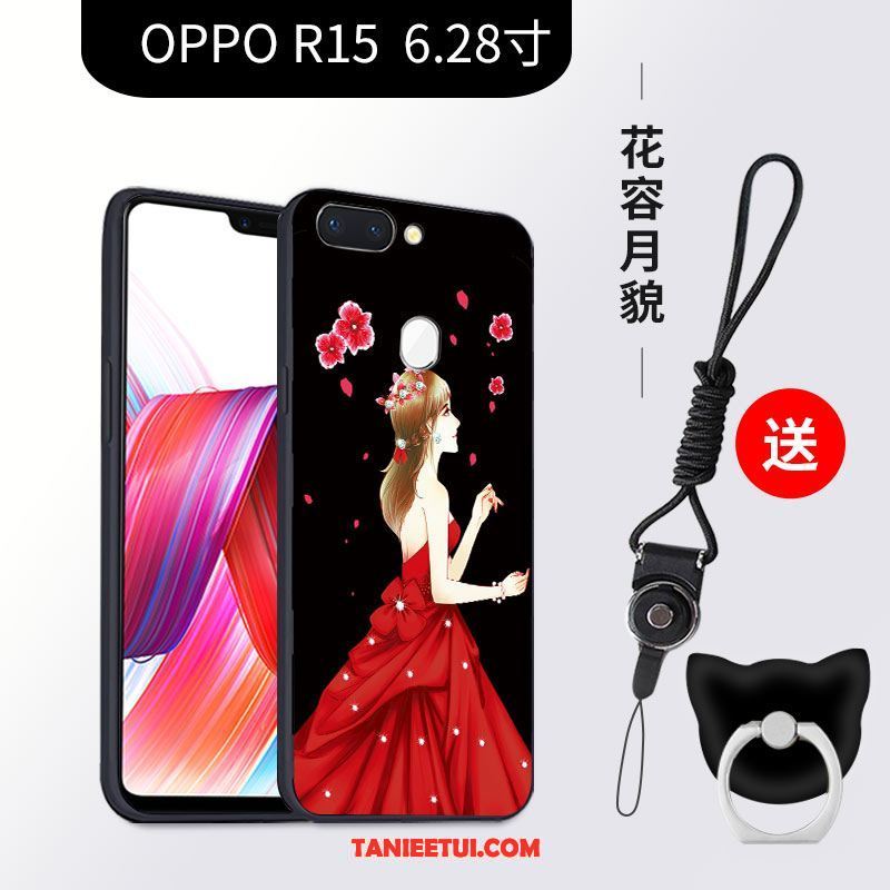 Etui Oppo R15 Anti-fall Ochraniacz Kreatywne, Futerał Oppo R15 Miękki Tendencja Czarny