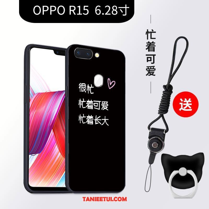 Etui Oppo R15 Anti-fall Ochraniacz Kreatywne, Futerał Oppo R15 Miękki Tendencja Czarny