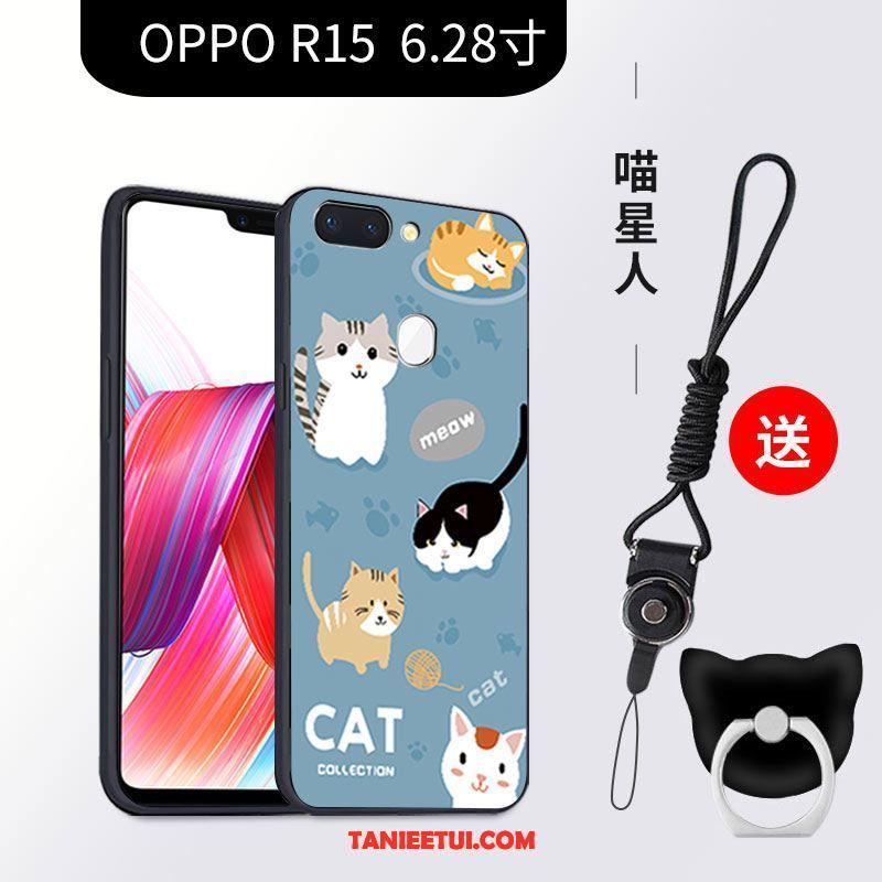 Etui Oppo R15 Anti-fall Ochraniacz Kreatywne, Futerał Oppo R15 Miękki Tendencja Czarny