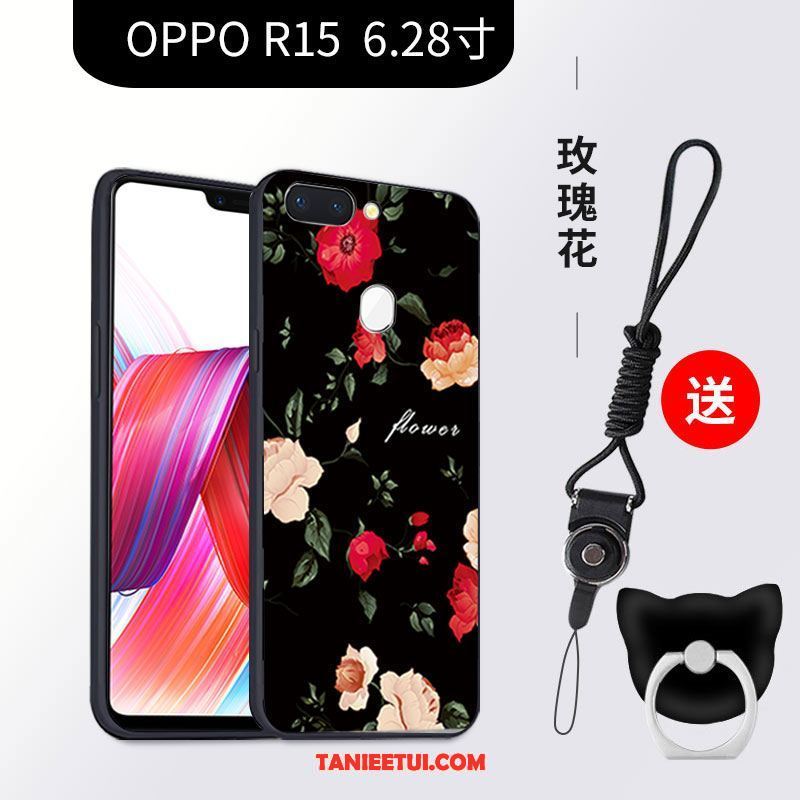 Etui Oppo R15 Anti-fall Ochraniacz Kreatywne, Futerał Oppo R15 Miękki Tendencja Czarny