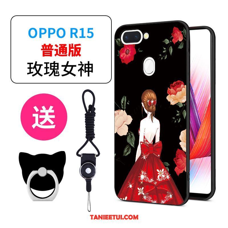 Etui Oppo R15 Anti-fall Ochraniacz Kreatywne, Futerał Oppo R15 Miękki Tendencja Czarny