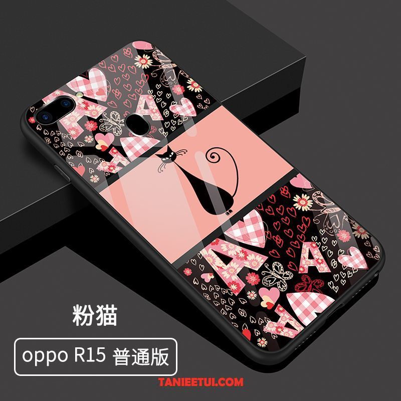 Etui Oppo R15 Czerwony Netto Anti-fall Szkło, Obudowa Oppo R15 Telefon Komórkowy Kreskówka Modna Marka