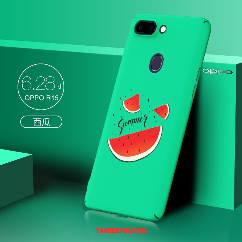 Etui Oppo R15 Kreskówka Nubuku Telefon Komórkowy, Obudowa Oppo R15 Zielony Tendencja Anti-fall