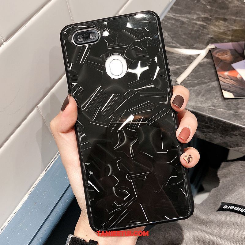 Etui Oppo R15 Pro All Inclusive Silikonowe Anti-fall, Obudowa Oppo R15 Pro Lustro Tendencja Kształt Diamentu