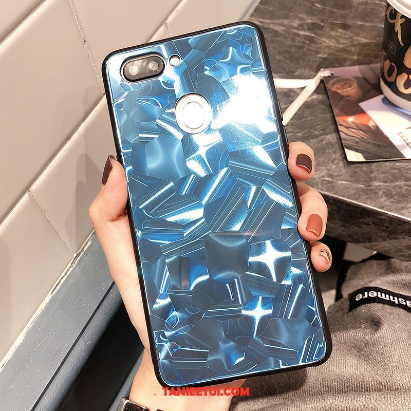 Etui Oppo R15 Pro All Inclusive Silikonowe Anti-fall, Obudowa Oppo R15 Pro Lustro Tendencja Kształt Diamentu