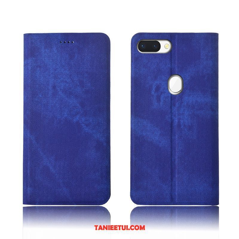 Etui Oppo R15 Pro Klapa Denim Ochraniacz, Pokrowce Oppo R15 Pro Telefon Komórkowy Silikonowe Czerwony