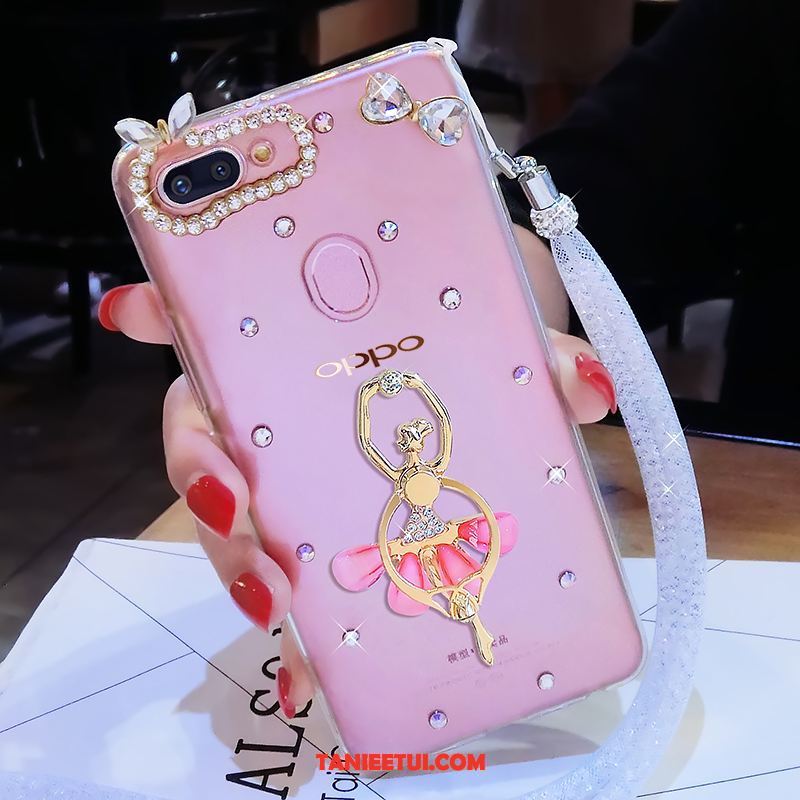 Etui Oppo R15 Pro Niebieski Telefon Komórkowy Miękki, Futerał Oppo R15 Pro Rhinestone