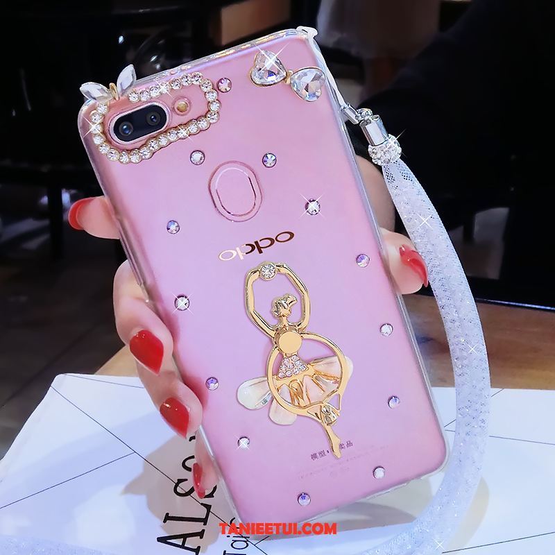 Etui Oppo R15 Pro Niebieski Telefon Komórkowy Miękki, Futerał Oppo R15 Pro Rhinestone