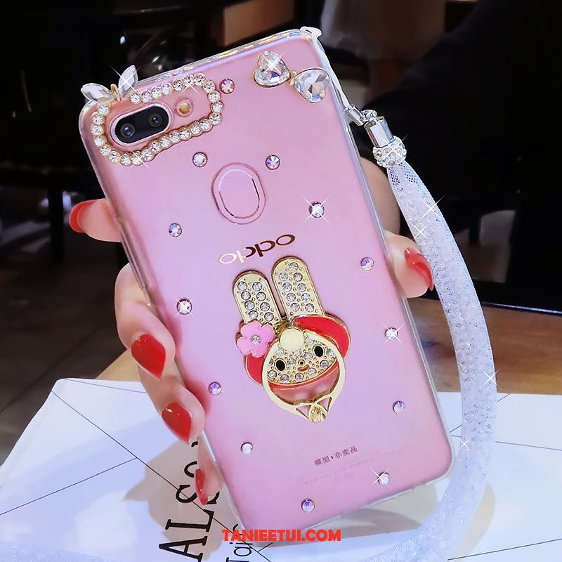 Etui Oppo R15 Pro Niebieski Telefon Komórkowy Miękki, Futerał Oppo R15 Pro Rhinestone