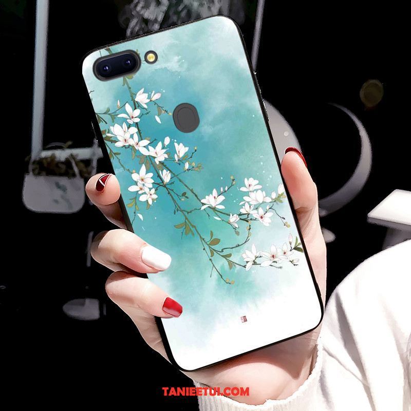 Etui Oppo R15 Pro Telefon Komórkowy Kolor Chiński Styl, Obudowa Oppo R15 Pro All Inclusive Zielony Miękki