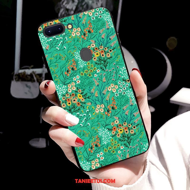 Etui Oppo R15 Pro Telefon Komórkowy Kolor Chiński Styl, Obudowa Oppo R15 Pro All Inclusive Zielony Miękki