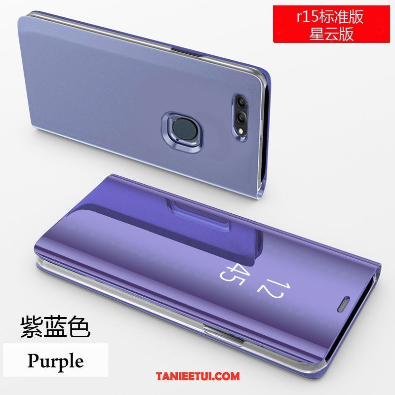 Etui Oppo R15 Tendencja Skórzany Futerał Ochraniacz, Obudowa Oppo R15 Gwiazda Klapa Anti-fall