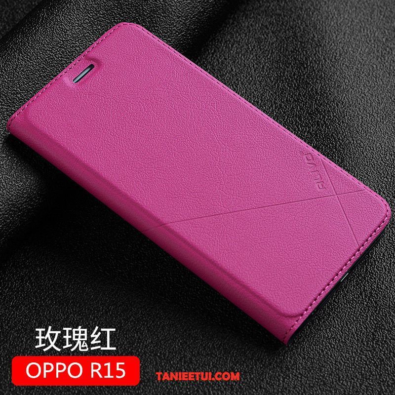 Etui Oppo R15 Tendencja Telefon Komórkowy Anti-fall, Pokrowce Oppo R15 Nowy Czerwony Klapa