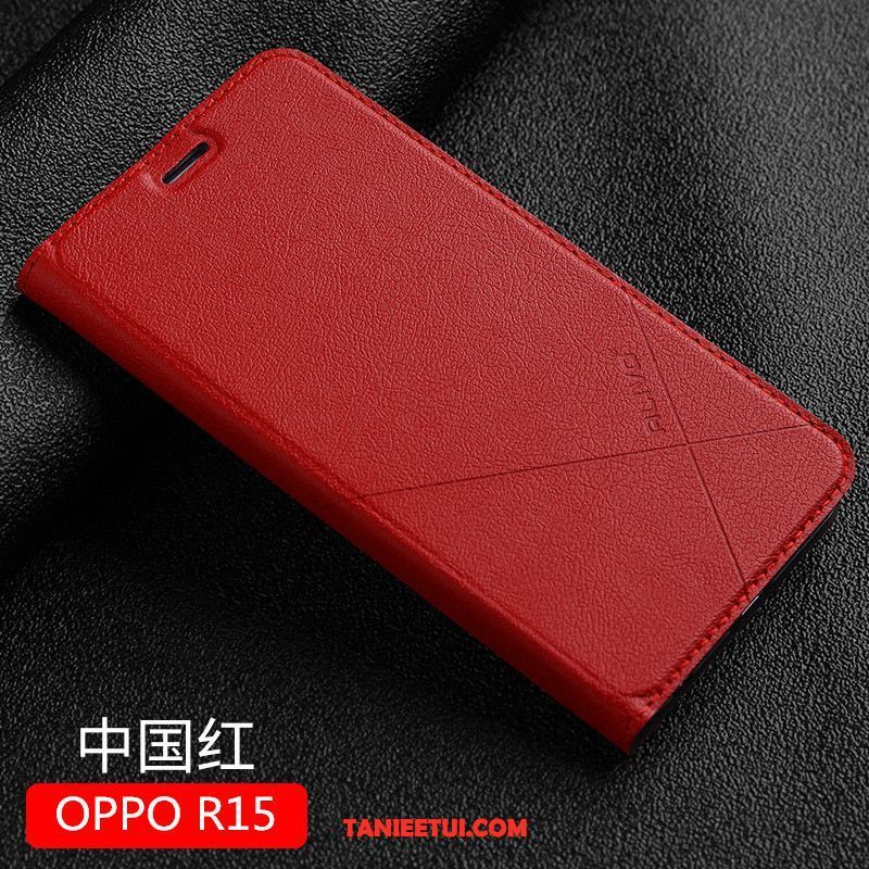 Etui Oppo R15 Tendencja Telefon Komórkowy Anti-fall, Pokrowce Oppo R15 Nowy Czerwony Klapa