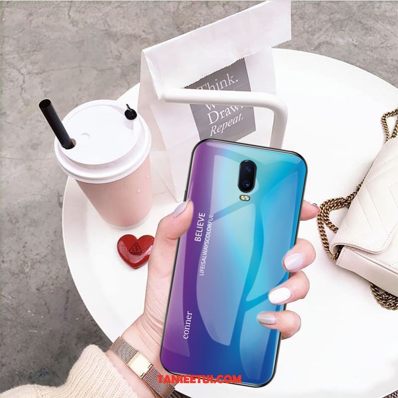 Etui Oppo R17 All Inclusive Szkło Kolor Gradientu, Pokrowce Oppo R17 Zakochani Czerwony Netto Purpurowy