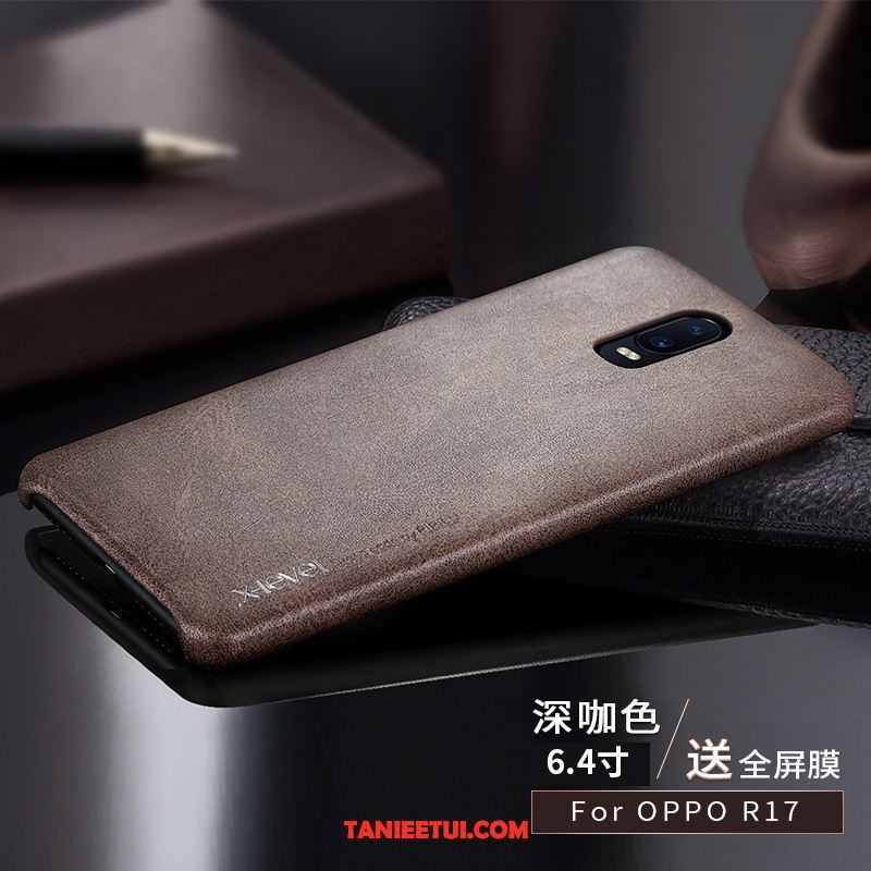 Etui Oppo R17 Cienkie Vintage Skórzany Futerał, Futerał Oppo R17 Telefon Komórkowy Tendencja Nowy