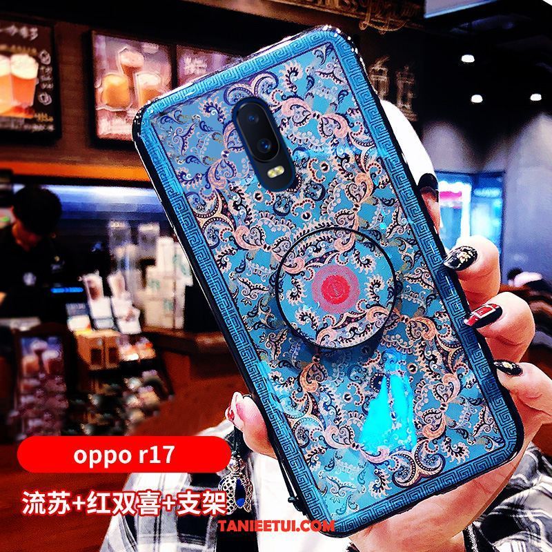 Etui Oppo R17 Czerwony Miękki Osobowość, Futerał Oppo R17 All Inclusive Wiatr Kreatywne