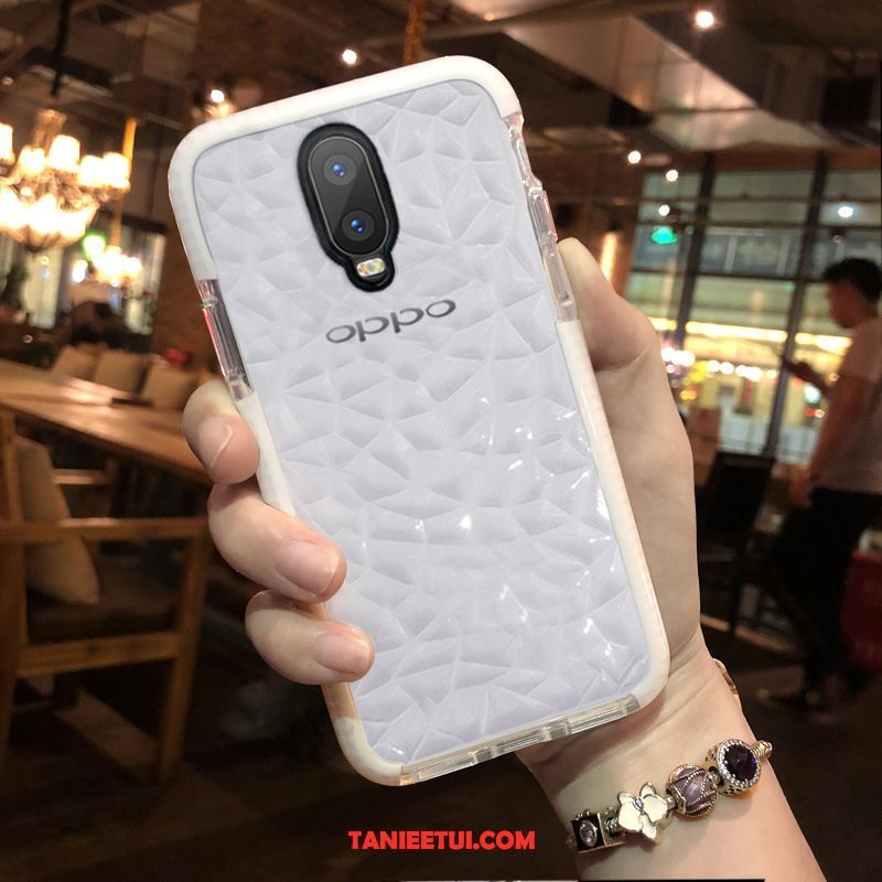 Etui Oppo R17 Kreatywne Silikonowe All Inclusive, Futerał Oppo R17 Czerwony Netto Miękki Czarny