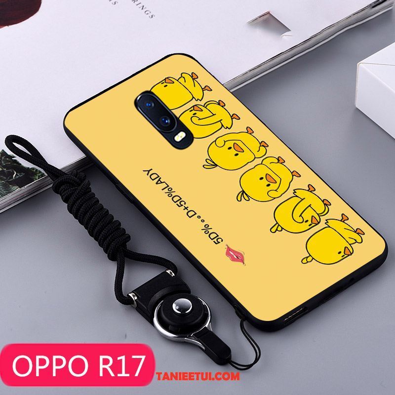 Etui Oppo R17 Mały Tendencja Telefon Komórkowy, Obudowa Oppo R17 Kaczka Kreatywne Silikonowe