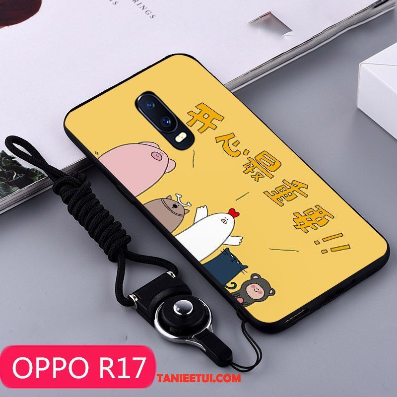 Etui Oppo R17 Mały Tendencja Telefon Komórkowy, Obudowa Oppo R17 Kaczka Kreatywne Silikonowe