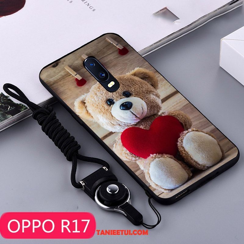 Etui Oppo R17 Mały Tendencja Telefon Komórkowy, Obudowa Oppo R17 Kaczka Kreatywne Silikonowe