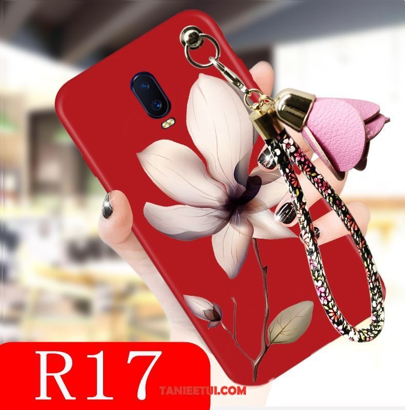 Etui Oppo R17 Nubuku Telefon Komórkowy Anti-fall, Futerał Oppo R17 Czerwony Czarny Nowy