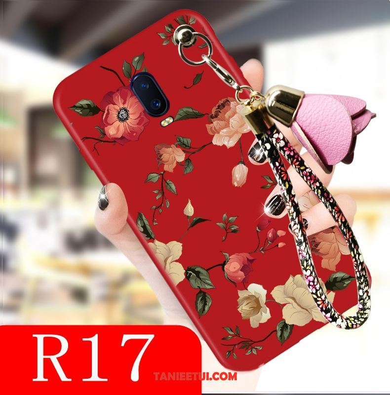 Etui Oppo R17 Nubuku Telefon Komórkowy Anti-fall, Futerał Oppo R17 Czerwony Czarny Nowy