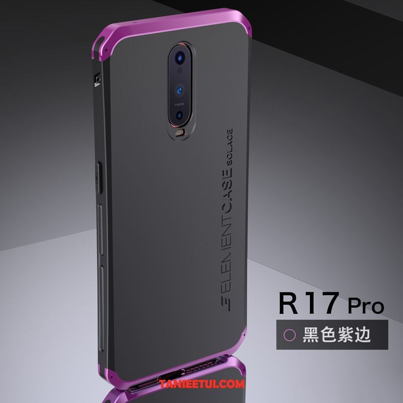 Etui Oppo R17 Pro Anti-fall Modna Marka Czerwony Netto, Pokrowce Oppo R17 Pro Telefon Komórkowy All Inclusive Metal