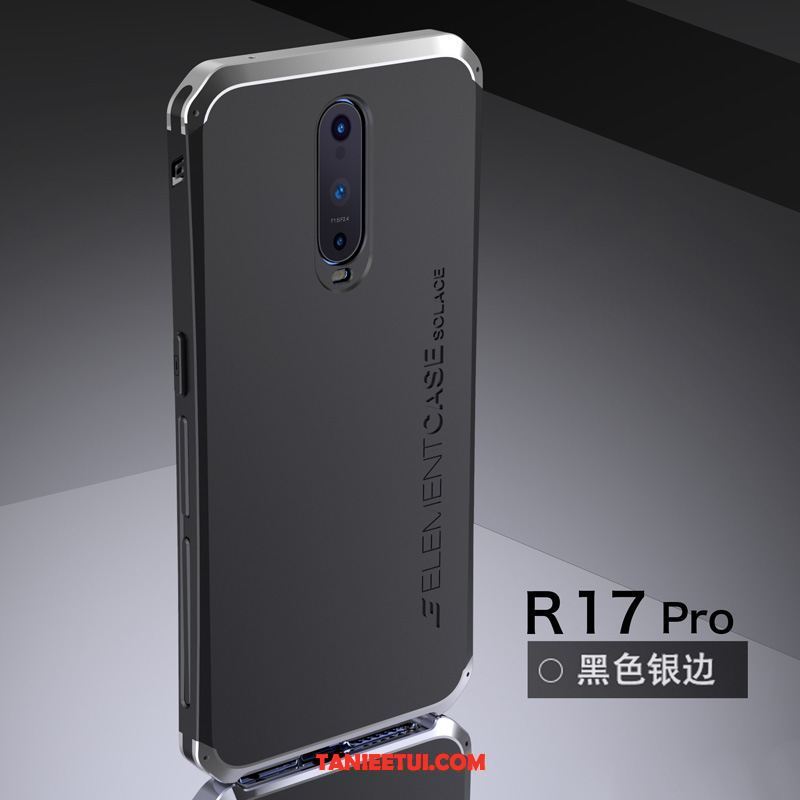 Etui Oppo R17 Pro Anti-fall Modna Marka Czerwony Netto, Pokrowce Oppo R17 Pro Telefon Komórkowy All Inclusive Metal