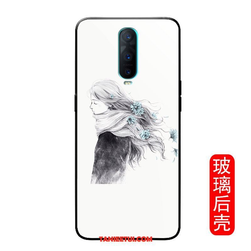 Etui Oppo R17 Pro Biały Czerwony Netto Wiatr, Pokrowce Oppo R17 Pro Moda Lustro Osobowość