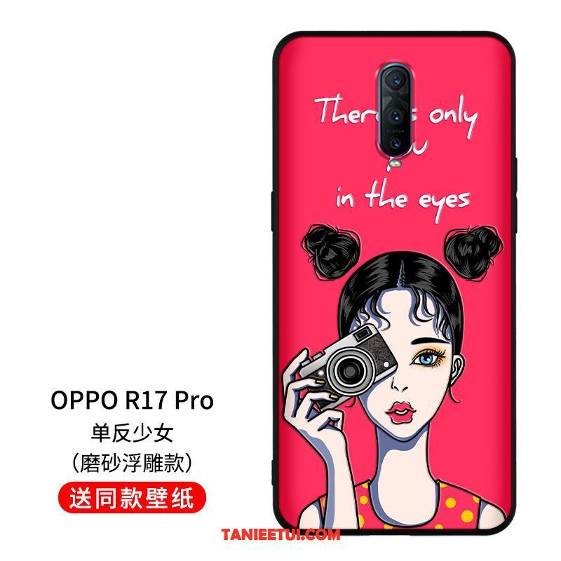 Etui Oppo R17 Pro Kreskówka Zakochani Telefon Komórkowy, Obudowa Oppo R17 Pro Silikonowe Ochraniacz Czerwony Netto