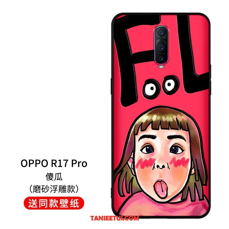 Etui Oppo R17 Pro Kreskówka Zakochani Telefon Komórkowy, Obudowa Oppo R17 Pro Silikonowe Ochraniacz Czerwony Netto