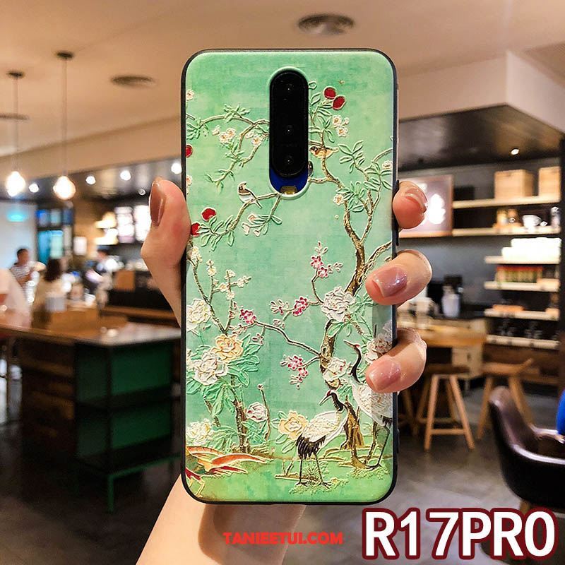 Etui Oppo R17 Pro Ochraniacz Anti-fall Osobowość, Pokrowce Oppo R17 Pro Kwiatowa Kreatywne Niebieski