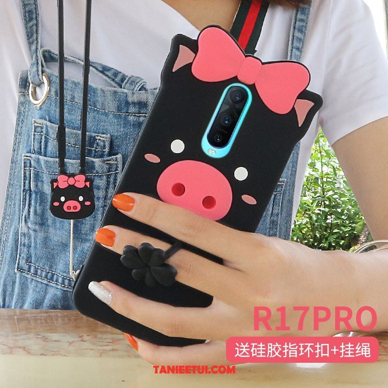 Etui Oppo R17 Pro Ring All Inclusive Czerwony Netto, Futerał Oppo R17 Pro Klamra Telefon Komórkowy Różowe